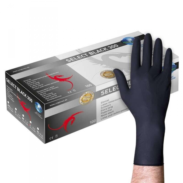 SELECT BLACK Latexhandschuhe L 300