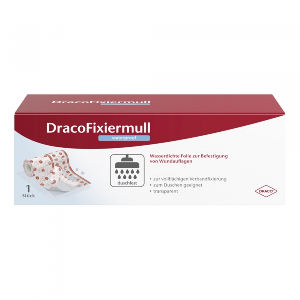 DracoFixiermull Folienverband 15 cm x 10 m, gerollt, unsteril