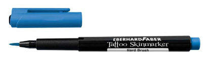 Eberhard Farber Tattoo Skinmarker Hard Brush - Blau