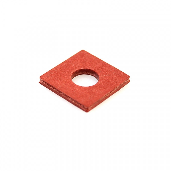 Square Fiber Coil Washer Red