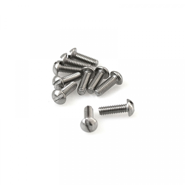 Stainless Round Head Slotted Screws - 8/32" x 1/2"
