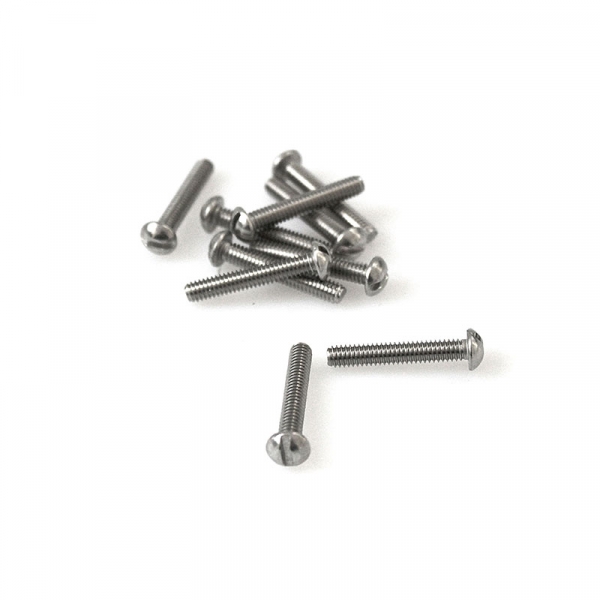 Stainless Round Head Slotted Screws - 8/32" x 1"