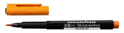 Eberhard Farber Tattoo Skinmarker Hard Brush - Orange