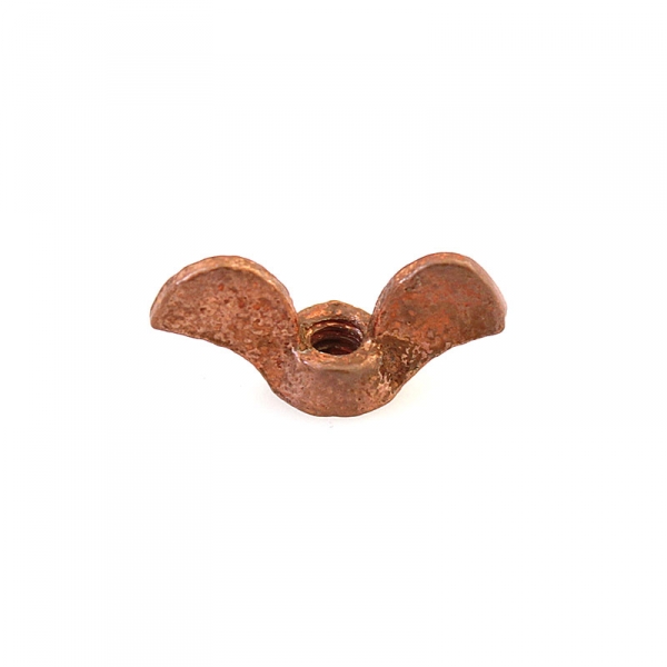 Copper Plated Cast Iron Wing Nut 8/32"